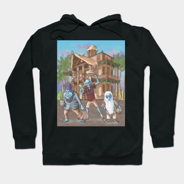 Barhopping Ghosts Hoodie by JMKohrs